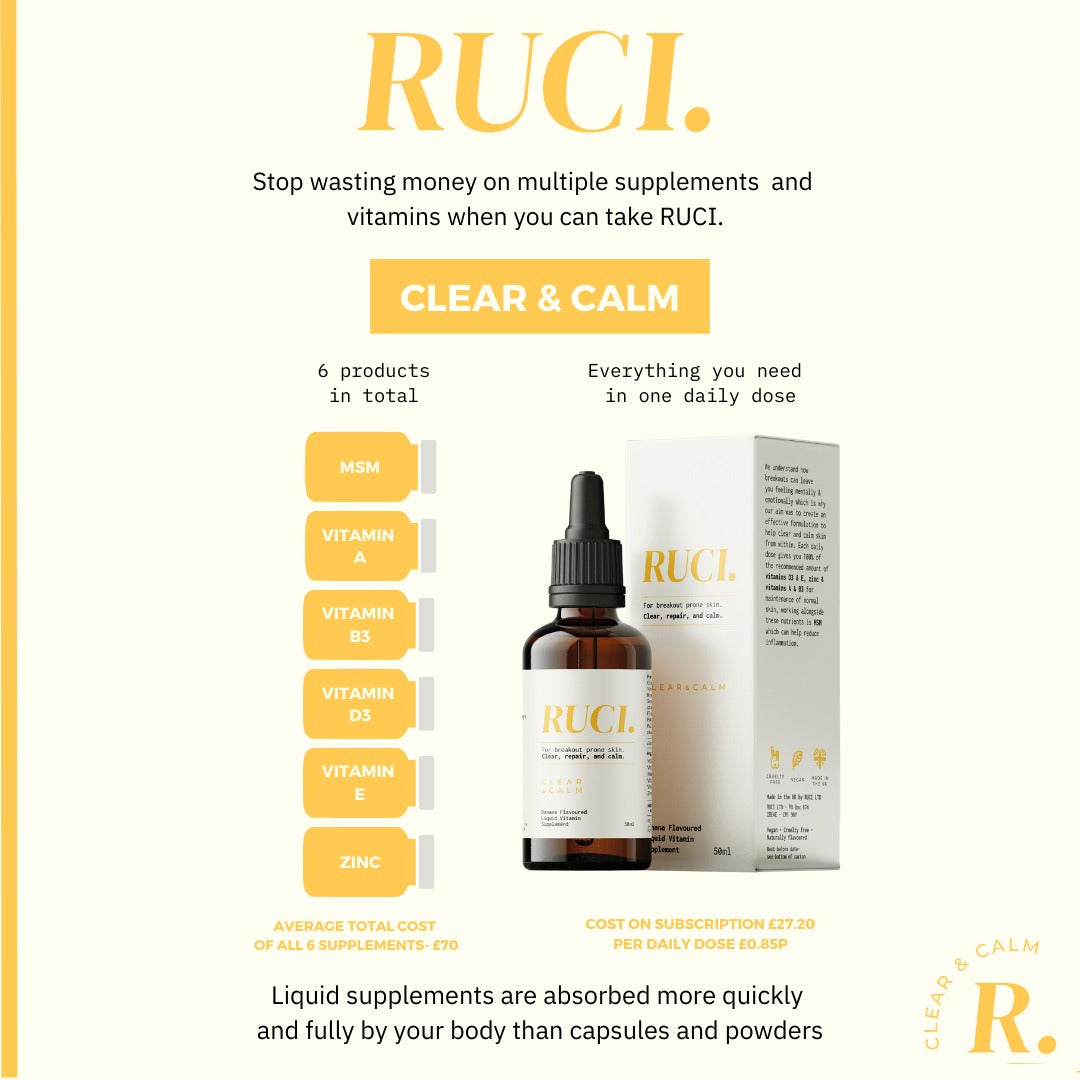 Clear & Calm Liquid Vitamin Supplement